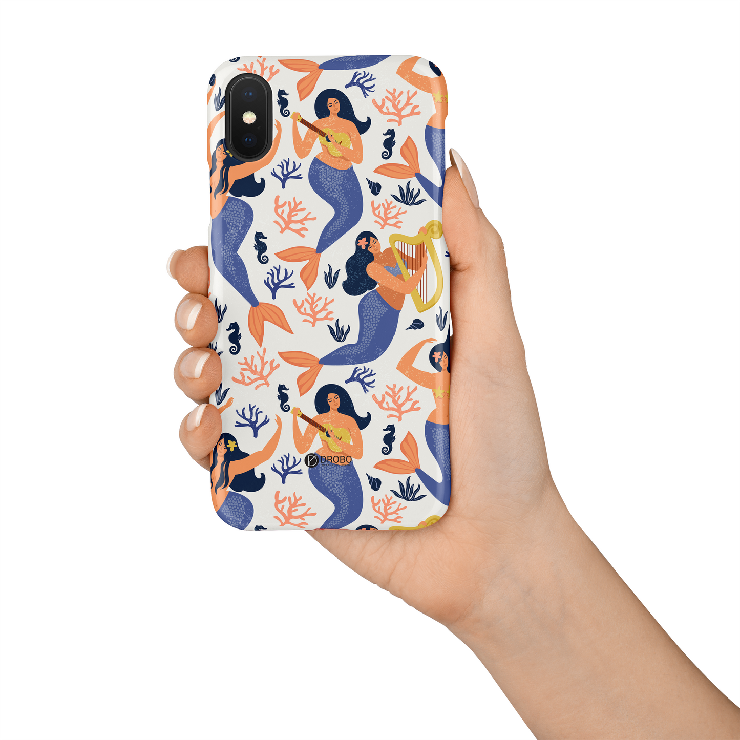undinėlės iphone telefono dėklas