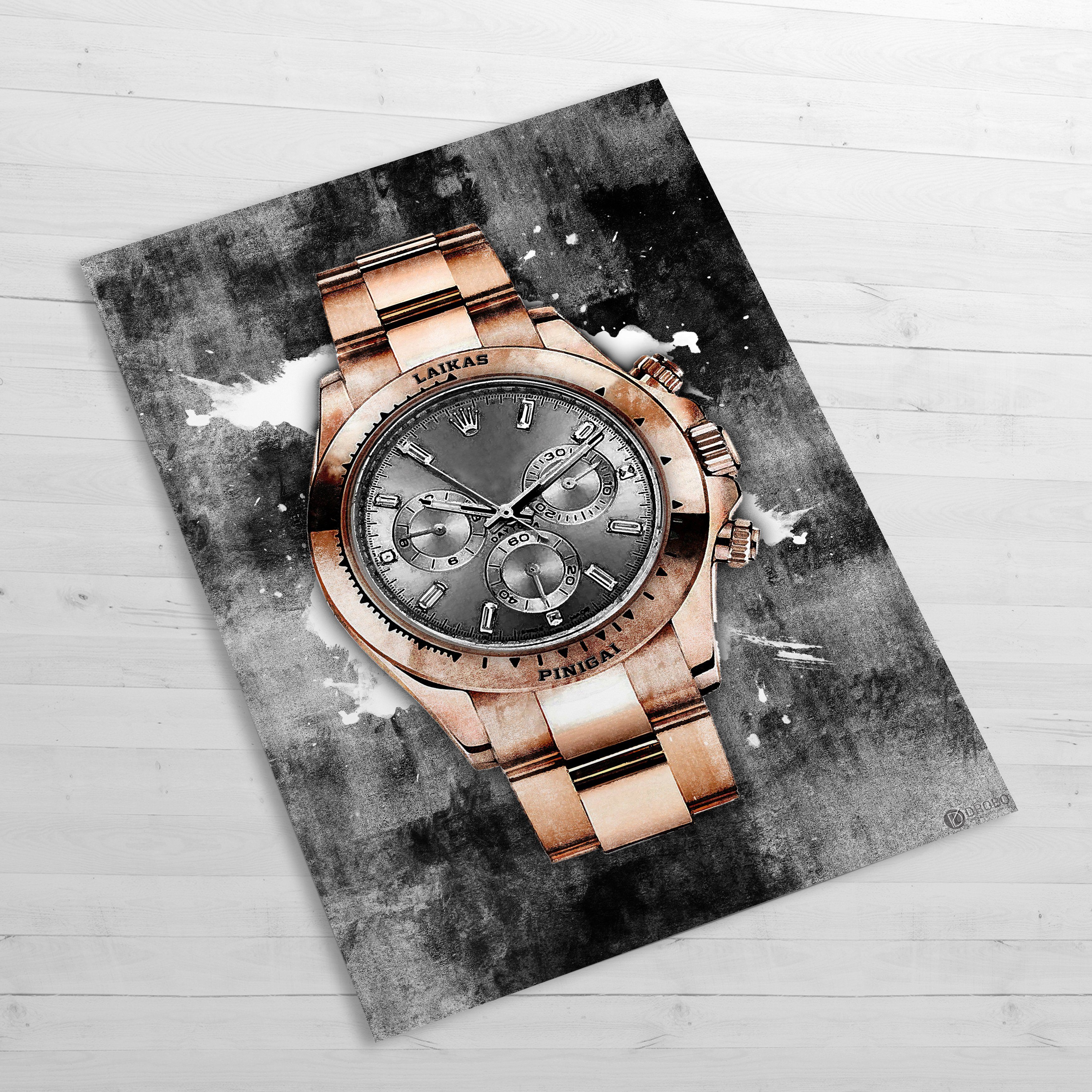 drobo rolex laikrodžio plakatas