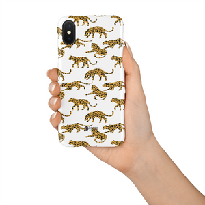 telefono deklas su leopardais drobo